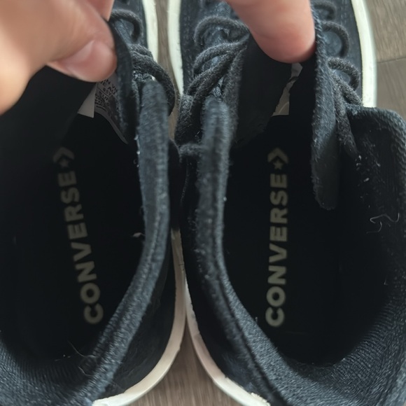 Converse Chuck Taylor All Star Modern Lift Platform Mono Suede Black - Picture 14 of 15